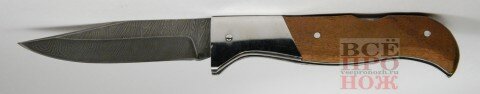 дамасский клинок на ноже "Кальмар"