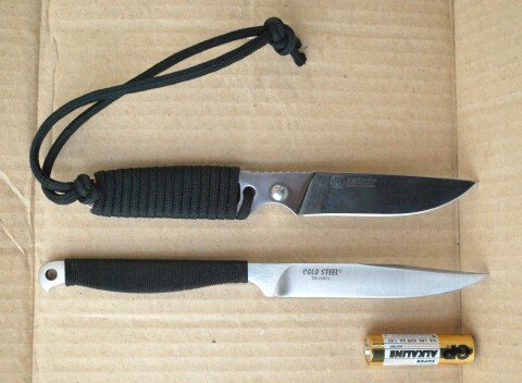 IglaVsColdSteelBowieSpike Игла (Кизляр) против Боуи Спайка (Колд Стил)