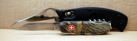 WengerHardwoods13-and-SpydercoDAllaraPlain Wenger Hardwoods 13 и Spyderco D'Allara