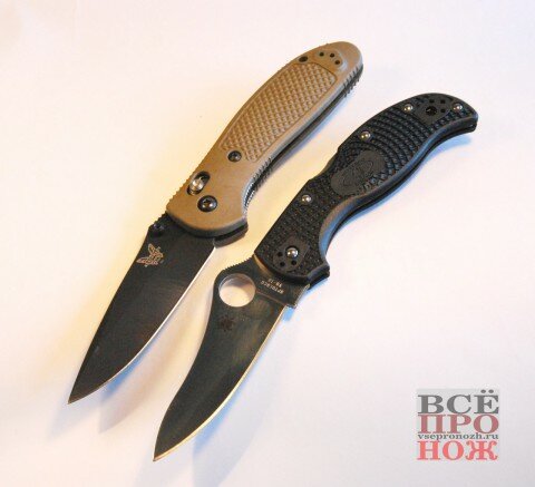 Benchmade_vs_Spyderco_dsc_0702 Гриптилиан против Стретча