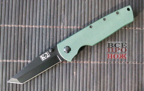 kdk_1394 K-2 с черным клинком "американское танто"