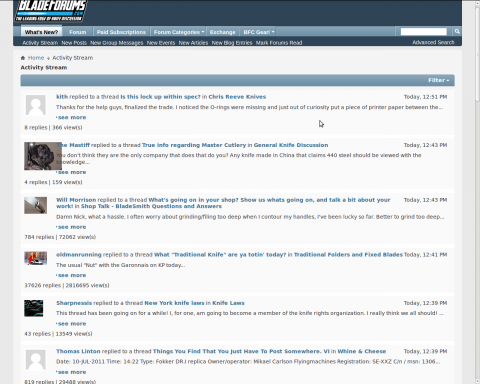 англоязычный форум о ножах